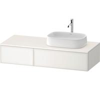 Duravit Zencha Meuble sous-lavabo avec console, 1300x550mm, 2 tiroirs, 1 découpe à droite, ZE4817064840000