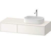 Duravit Zencha Meuble sous-lavabo avec console, 1300x550mm, 2 tiroirs, 1 découpe à droite, ZE4817064840000