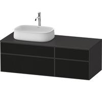 Duravit Zencha Meuble sous-lavabo avec console, 1300x550mm, 2 tiroirs, 2 tiroirs, 1 découpe à gauche, ZE4826063800000