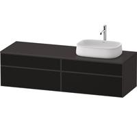 Duravit Zencha Meuble sous-lavabo avec console, 1600x550mm, 2 tiroirs, 2 tiroirs, 1 découpe à droite, ZE4824, ZE4824R63800000