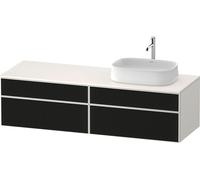 Duravit Zencha Meuble sous-lavabo avec console, 1600x550mm, 2 tiroirs, 2 tiroirs, 1 découpe à droite, ZE4824, ZE4824R63840000