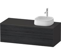Duravit Zencha Meuble sous-lavabo sur console, 1300x550mm, 1 tiroir, 1 coulissant, découpe à droite, ZE4822R16800000