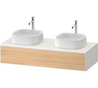 Duravit Zencha Meuble sous-lavabo sur console, 1300x550mm,1 tiroir, 2 découpes, ZE4813B30840000