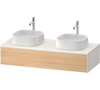 Duravit Zencha Meuble sous-lavabo sur console, 1300x550mm,1 tiroir, 2 découpes, ZE4813B30840000