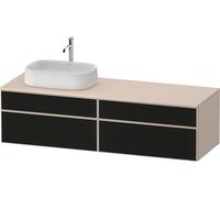 Duravit Zencha Meuble sous-lavabo sur console, 1600x550mm, 2 tiroirs, 2 tiroirs, 1 découpe à gauche, ZE4824, ZE4824L63830000