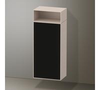 Duravit Zencha armoire mi-haute, 400x240x961mm,charnières à gauche, ZE1351L63830000, Couleur: faÃ§ade : structure linÃ©aire noire (verre)/corps : taupe supermate