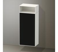 Duravit Zencha armoire mi-haute, 400x240x961mm,butée à droite, ZE1351R63840000, Couleur: faÃ§ade : structure de ligne noire (verre)/corps : blanc supermat