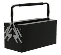 DURHAND Boite à outils métallique - coffret à outils - caisse à outils 3 niveaux 5 plateaux rétractables - tôle acier noir Descriptions Longues:Cette boite à outils à main vous permettra de ranger, or