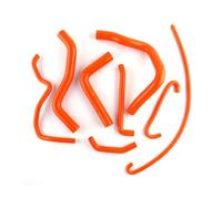 Durite Admission Air 8 Pièces 3 Plis Pour 2006-2010 Pour Suzuki Pour GSXR 600 750 K7 K8 K9 Tuyau De Refroidissement Radiateur En Silicone Kit Complet Tuyau D'admission D'air(Orange)