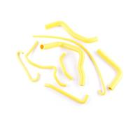 Durite Admission Air 8 Pièces 3 Plis Pour 2006-2010 Pour Suzuki Pour GSXR 600 750 K7 K8 K9 Tuyau De Refroidissement Radiateur En Silicone Kit Complet Tuyau D'admission D'air(Jaune)