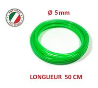 DURITE ESSENCE 5MM 0.5M TONDEUSE MOTOCULTEUR DEBROUSSAILLEUSE MOTO MOBYLETTE SCOOTER CYCLOMOTEUR VERT GAINE TUBE TUYAU CARBURANT