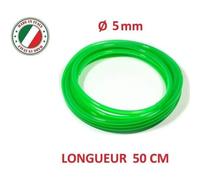 DURITE ESSENCE 5MM 0.5M TONDEUSE MOTOCULTEUR DEBROUSSAILLEUSE MOTO MOBYLETTE SCOOTER CYCLOMOTEUR VERT GAINE TUBE TUYAU CARBURANT