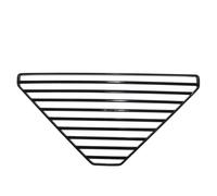 Durlo Égouttoir à vaisselle d'angle triangulaire en fonte, robuste et durable, idéal pour la cuisine, noir