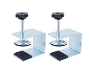 Durlo Lot de 2 pinces de fixation pour façade de tiroir, en C, pour chambre, cuisine, salle de bain et étagère