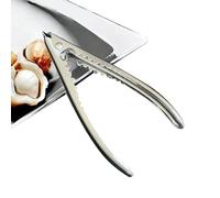 Duroecsain Craquelins à fruits de mer en acier inoxydable - Outils de crabe - Pince à coquillages pour casse-croûtes - Ouvre-pattes de crabe de cuisine - Outil d'ouverture de coquillages avec ressort