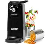 Duronic CO40 BK Ouvre-boîte électrique 50W Ouvre boîtes de conserve | Aiguiseur de couteaux Décapsuleur pour bouteille Permet de retirer les capsules des bouteilles et cannettes