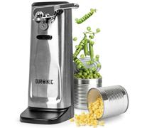 Duronic CO60 Ouvre-boîte électrique 50W Ouvre boîtes de conserve | Aiguiseur de couteaux Décapsuleur pour bouteille Permet de retirer les capsules des bouteilles et cannettes