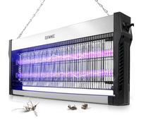 Duronic FK2X10 Lampe Anti Moustique électrique 16W Lampe Tue Mouche UV | Plateau amovible Chaîne de suspension Grande lampe anti mouches moustiques insectes moucherons Répulsif à insecte