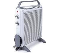 Duronic HV180 WE Chauffage électrique en mica de 1800W - 2 puissances - Thermostat réglable - Portable grâce à la poignée - Triple Protection - Evite la Surconsommation énergétique