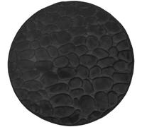 Duschy Bellarina tapis de bain 60x60 cm rond noir 767-20