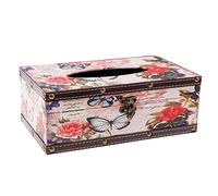 DuskHaven Distributeur de Papier de Porte-Serviettes de Serviette de Conteneur de Boîte de Mouchoirs en Bois, 4#