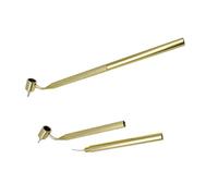 DuskHaven Lot de 2 Stylos à Pointe Fine Biseautée pour Peinture Liquide, Outil de Dessin de Lettrage Précis, Contrôle Précis, En Aluminium, Adaptés à La Réparat, 0.3 mm et 0.7 mm