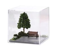 DuskHaven Vitrine Miniature pour Diorama à L'échelle 1/64, Décor Décoratif, Couvercle Anti-poussière