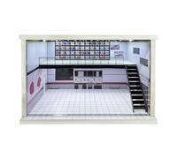 DuskHaven Vitrine Miniature pour Exposition de Voitures, Décoration de Garage, Housse Anti-poussière En PVC Acrylique avec éclairage, Idéale pour Les Collection, D