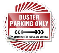Duster Parking Only Cover Big - Decor Tattoo Autocollant (8 x 12 cm)