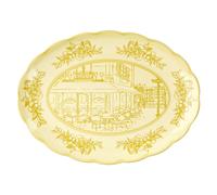 Dusty yellow GRAND PLATEAU OVALE "JOSEPHINE"