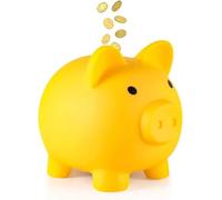 DUTTY Tirelire en Forme de Cochon - Jolie Tirelire - Décoration Souvenir Les Meilleurs Cadeaux pour la Famille et Les Amis (Jaune)