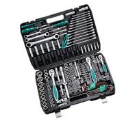 Duty 175 pièces ensemble d ' outils de réparation de voiture en acier chromé équipement de technicien antidérapant pour divers véhicules et équipements mallette de rangement d ' outils portables