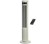 Duux Elevate Ventilateur Tour - 26 Vitesses, 80° Oscillation, Seulement 25dB, Ionisateur, Minuterie (1-12h), Mode Sommeil, Tactile & Télécommande - Ventilateur Silencieux pour Chambre/Bureau - Sage
