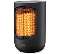 Duux Zone Chauffage d'appoint Céramique - Radiateur électrique 1500 Watt - Radiateur soufflant avec 3 vitesses, Thermostat et oscillation - Noir