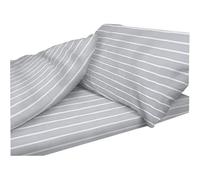 Duvalay - Couchage Grand Confort Coloris - Rayé Gris, Modèle - 66 x 190 x 4 cm
