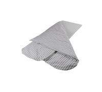 Duvalay Couchage Grand Confort : Rayé Gris - 77 x 190 x 4 cm (Couette 190 x 135 cm)
