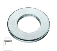 Duver Rondelle plate DIN 125 zinguée métrique M8 - Lot en blister pour bricolage