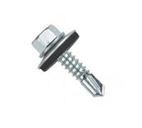 DUVER Vis autotaraudeuse tête hexagonale avec rondelle DIN 7504-K zinc 5,5 x 22 mm