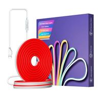 DUVERT LED Bande Flexible haute densité, led ruban avec lumière dimmable USB, barre lumineuse pour maison décoration (rouge, 2m)