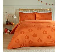 Duvet Day Parure de lit Pumpkin Fields - Housse de Couette capitonnée Ultra Douce et Confortable pour l'automne (Multicolore - King)