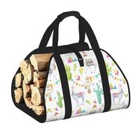 DUWAA Sac de rangement résistant pour intérieur ou extérieur Motif alpaga lama cactus drapeau montagne