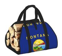 DUWAA Sac de rangement robuste pour intérieur ou extérieur Motif drapeau du Montana