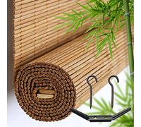 DUYULIANG Store en Bambou Opaque À Tirage Latéral, Taux D'ombrage 55% Store Venitien Bois Store Extérieur, Protection Solaire Visuelle, Intérieure Extérieure, Rideau en Bambou pour Fenêtres Portes