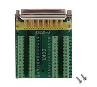 DUZEPA Connecteur DB50 sans soudure, embase D-SUB femelle vers terminal de port 50 broches, carte de dérivation avec boulons