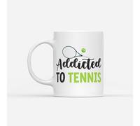 DV DESIGN 1 tasse Addicted to Tennis - Joueur Game Sports Fan Hobby Hommes Femmes Cadeau Boissons Tasse #82297