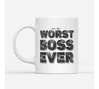 DV DESIGN 1 tasse Worst Boss Ever - Colleague Manager Funny Joke Not The Sport Fan Hobby Work Job Bad Birthday Men Women Travel Drinks Cup #82754