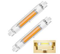 Dvnoua Ampoules R7S LED 118mm Dimmable, R7S LED 118mm 30W Lampe Équivalent à Ampoule Halogène 300W, Haute Lumière COB Blanc Naturel 4000K 3000LM, Éclairage à 360 Degrés, Sans Scintillement, lot de 2