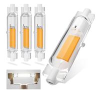 Dvnoua Ampoules R7S LED 78mm Dimmable, R7S LED 78mm 20W Lampe Équivalent à Ampoule Halogène 200W, Haute Lumière COB Blanc Froid 6000K 2000LM, Éclairage à 360 Degrés, Sans Scintillement, lot de 4