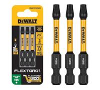 DW FLEXTORQ Lot de 3 embouts 5,7 cm pour T25