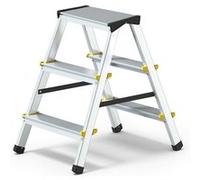 DWA Escabeau double pliable en aluminium 3 marches G
